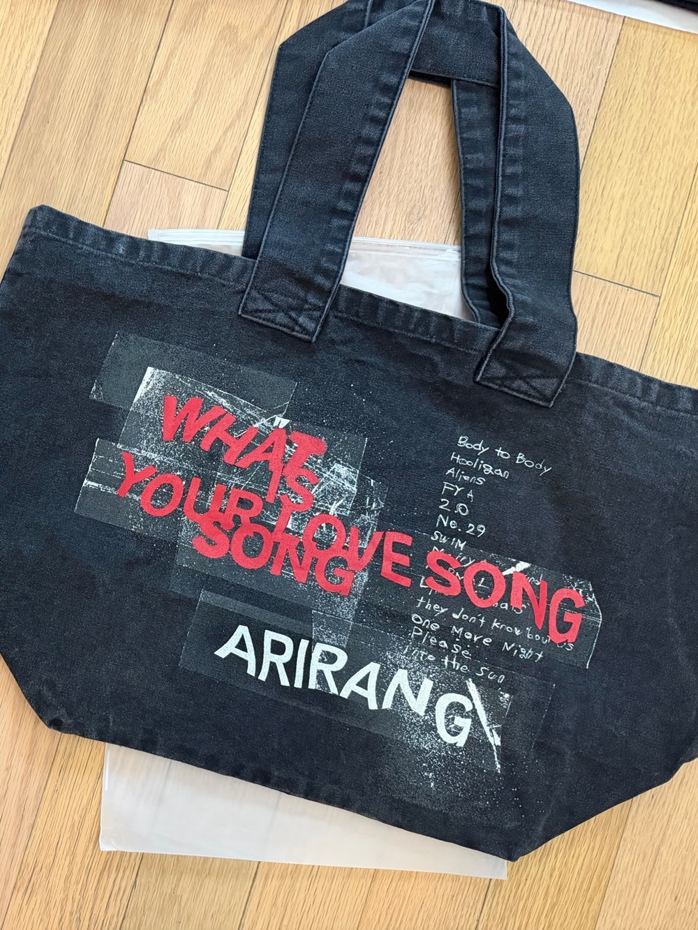 BTS ARIRANG New York Pop-Up Tote Bag